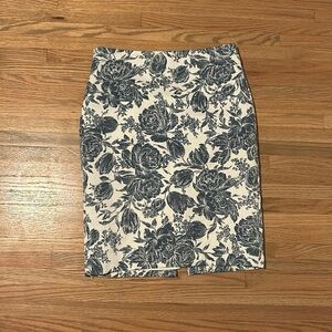Floral pencil skirt